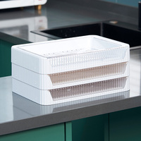 Plateau pliant blanc pour la cuisine, 5 pièces, ustensile de cuisine en plastique blanc pour conserver les aliments, repliable
