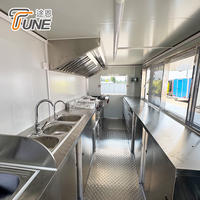 Remolque de Comida Móvil Estándar de EE. UU. Totalmente Equipado con Cocina, Carrito de Venta para Catering con Certificados Oficiales