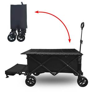 Wagon <span class=keywords><strong>pliable</strong></span> à dos ouvert <span class=keywords><strong>de</strong></span> grande capacité largement utilisé <span class=keywords><strong>chariot</strong></span> <span class=keywords><strong>de</strong></span> <span class=keywords><strong>plage</strong></span> et <span class=keywords><strong>de</strong></span> jardin émis en usine chariots à main et chariots - Product Image 1