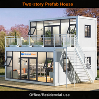Maison conteneur préfabriquée pliable - Design moderne, étanche, résistante aux tremblements de terre, pour atelier/hôtel/bureau/entrepôt, garantie 5 ans