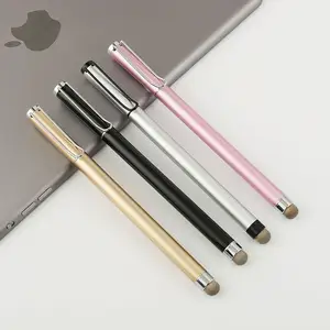 Caneta stylus 2 em 1 universal, compatível com tela de toque, caneta com ponta passiva para tablet e celular