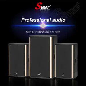 Seer 10 inç profesyonel 2.0 kanal ahşap hoparlör sistemi LCD ekran pasif operasyon hattı dizisi tasarım ticari ev kullanımı için - Product Image 2