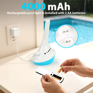 Luz LED RGB Sumergible IP68 para Piscina, Decoración Flotante, Termómetros para Piscina, Luz Inalámbrica - Product Image 5