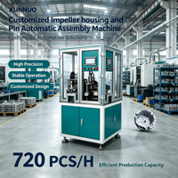 Machine d'assemblage de boîtiers de compteurs d'eau automatiques personnalisée avec insertion de broches, contrôle PLC et inspection visuelle de la qualité