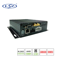 H.265 AHD 1080P 4CH kartu SD ganda ponsel DVR 4G GPS ADAS + perekam Artificial Intelligence mendukung sistem Alarm