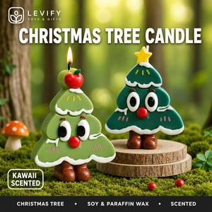 Bougie parfumée en cire de paraffine motif sapin de Noël 2026, bougie artistique d'aromathérapie, décoration d'intérieur, cadeau de Noël en gros - Product Image 1