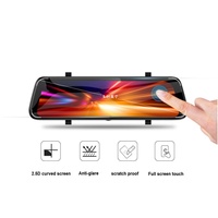 9,66 pulgadas IPS pantalla táctil dual 1080p coche WiFi DVR espejo retrovisor opcional GPS Streaming media 4K grabadora espejo retrovisor