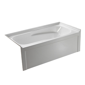 Baignoire Seawin <span class=keywords><strong>de</strong></span> Luxe pour Adultes, en Acrylique, avec Jupe Latérale Double et Drain, Moderne, Autoportante, Portable, Blanc Pur, pour Intérieur - Product Image 1