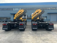 Truk Traktor Bekas Shacman 6x4 Heavy Duty 10 Roda Diesel dengan Kursi Suspensi Udara dan Kamera Belakang