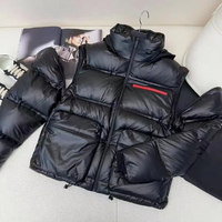 Veste d'hiver légère haut de gamme 2026 à manches longues, chaude et tendance, avec poches zippées, manteau doux de créateur, luxe