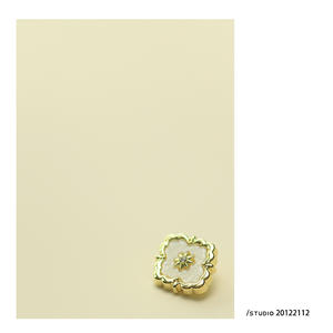 Venta al por mayor de lujo 18mm 23mm oro blanco botón de metal para traje de mujer Botón de costura de metal - Product Image 5