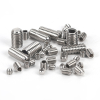 Vis sans tête M2 M2.5 M3 M4 M5 M6 M8 métriques DIN913 en acier inoxydable 304, à six pans creux avec pointe plate