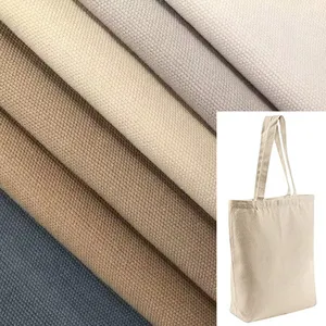 100% Cotton Water Resistant White Canvas 10oz Fabric Canvas For Bags