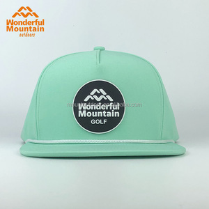 Phổ Biến Bán Hot Chất Lượng Cao Da Vá Biểu Tượng Tùy Chỉnh Dây Camo 5 Bảng Điều Chỉnh Snapback Hat Flat Brim Golf Hat Thể Thao Hat - Product Image 2