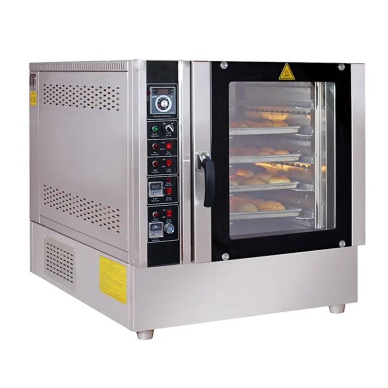 5 Trays Commerciële Industriële Rvs Bakken Apparatuur Gas Convectie Oven Voor Bakkerij Workshop