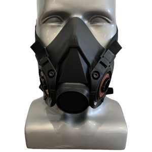 Masker Wajah karet <span class=keywords><strong>Respirator</strong></span> Anti Gas, masker wajah setengah wajah OEM 6200 harga pabrik - Product Image 1