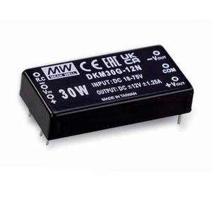 Convertisseur DC-DC Mean Well Dkm30f 12n 30W 12VDC, alimentation industrielle - Product Image 1