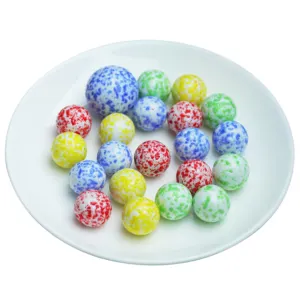 Beautiful R16mm - R20mm white ceramic speckled glass marbles for sale