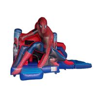 PVC personnalisé gonflable Spider Man cavaliers gonflable Combo château videur toboggan aquatique Spiderman pour les enfants