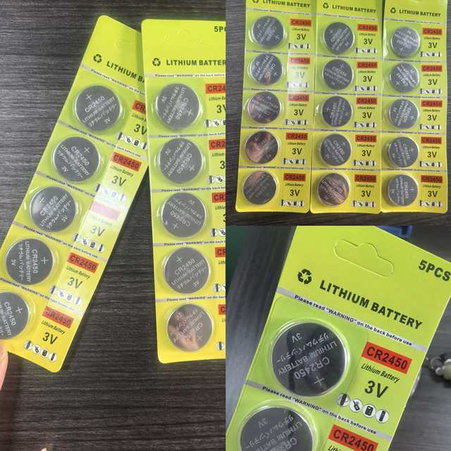 OEM Wholesale High Quality 3V CR2032 CR2450 CR2025 Rechargeable Lithium Button Cell Coin Battery for Toys and Remote Controls