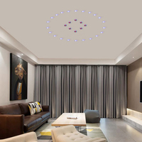 Spot lumineux Led RGB rond encastrable avec technologie COB, éclairage d'intérieur, coloré, luminaire décoratif de plafond, 2 couleurs, idéal pour une maison, un hôtel, PP/3w, 1 unité