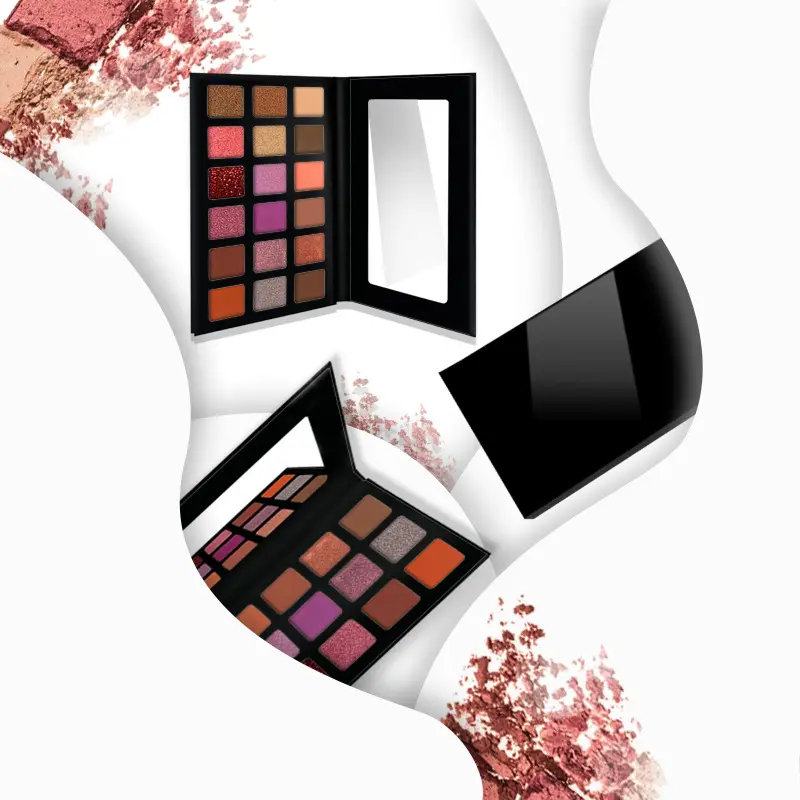 Custom Logo Makeup Packaging High Quality Eyeshadow Palette Set 18 Colors Waterproof Eye Art