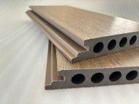 Terrasse de jardin WPC sans espace, co-extrusion, composite bois-plastique de 2e génération, terrasse WPC