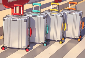 Valise à roulettes portable en alliage d'aluminium, série RIMO, 21, 26, 30 pouces, serrure à combinaison silencieuse, coque rigide - Product Image 5