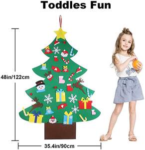 2025 nuova decorazione ecologica dell'albero di natale materiale in feltro, altri accessori per facciate continue - Product Image 4