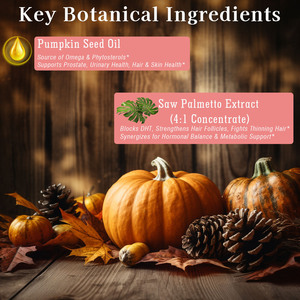 Cápsulas de Aceite de Semilla de Calabaza de Alta Calidad OEM con Extracto de Saw Palmetto, Apoyo para la Salud de la Próstata y el Tracto Urinario - Product Image 5