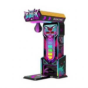 Boxing Machine Arcade <b>Game</b> Kids Punch Bag Strength Trainer With Boxing <b>Game</b> Machine Coin Operated Score Display - Product Image 1