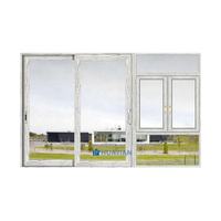 Ventanas Modernas de Doble Acristalamiento con Aislamiento Acústico Anti-Tormentas, Abatibles/Correderas, con Marco de Aleación de Aluminio