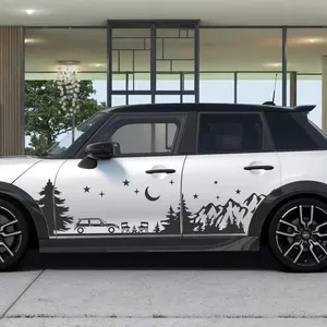 Pegatinas de coche para <span class=keywords><strong>Mini</strong></span> <span class=keywords><strong>Cooper</strong></span> S F54 F55 F56 F60 R53 R55 R56 R60 R61 Clubman Countryman Auto Camping estilo decoración envolturas Kit - Product Image 2