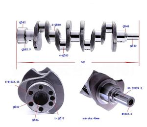 Repuestos de Auto: Cigüeñal para Mitsubishi 4D35 con Número OEM MD013680 a Precio de Fábrica para Maquinaria de Construcción - Product Image 4
