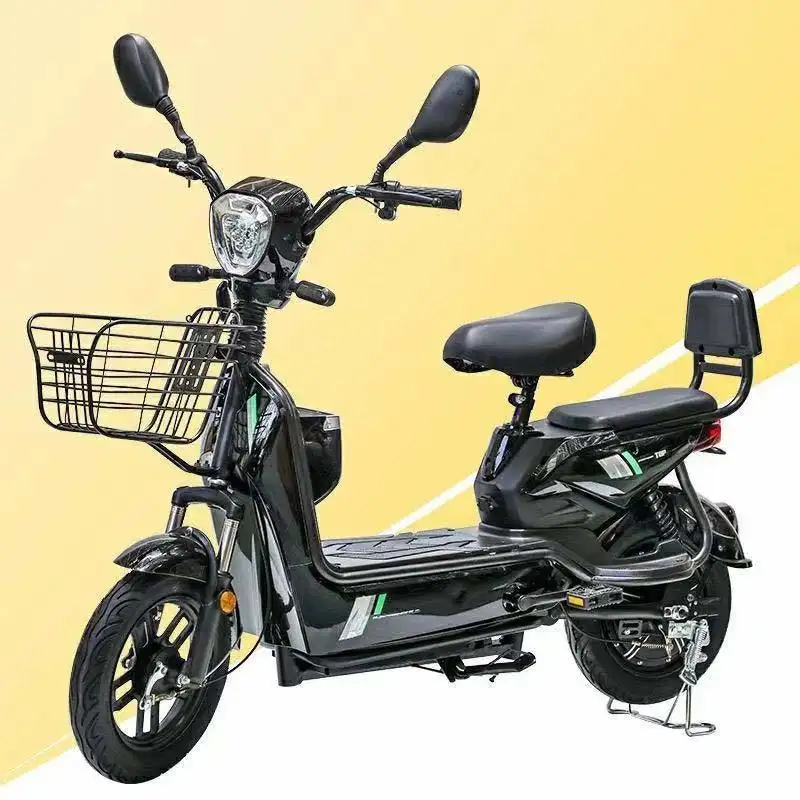 Electric Scooter Moped Electric Bicycle Steel Customized Logo 48V Rear Hub Motor LEAD-ACID Battery Electronic Bike