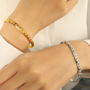 Pulseras de Moda, Aleación de Zinc, Forma de Pirámide, Dorado/Plateado, Unisex, Joyería para Fiestas, SZ185 - Product Image 4