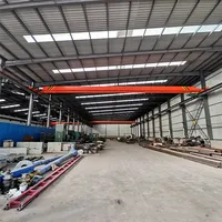 Grúa Puente Eléctrica de Viga Única con Componentes Principales: Motor, PLC, Engranaje para Capacidad de 20t, Altura de Elevación de 30m, Vano de 10m