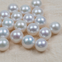 Perles d'eau douce naturelles rondes de qualité supérieure AAAAA, 10-11 mm, blanches, lustre premium, perles en vrac, brin pour la fabrication de bijoux en gros