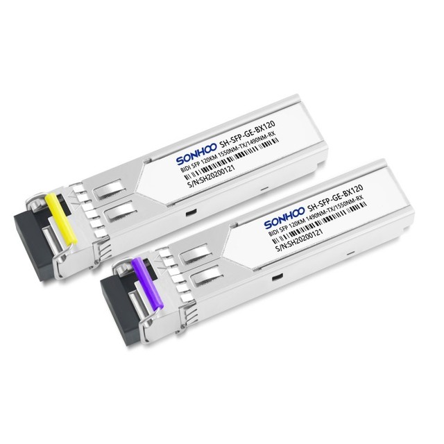 1.25G WDM SFP Optical Transceiver Modules 1G Bidi 1490nm/1550nm 160km LC Simplex DDM for WiFi 5G and GPRS Networks