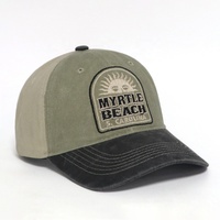 Fabrikpreis Maßgefertigte Bestickte Logo 6-Panel Freizeit-Sportmützen Unisex Atmungsaktive Gewaschene Baumwolle Retro Unstrukturierte Dad Hats