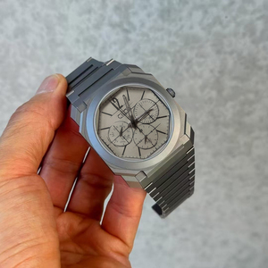 Montre à quartz grise pour homme CILOA, personnalisable, élégante, de haute qualité, étanche, cadeau de luxe léger, style vintage, aiguilles, 40 mm - Product Image 2