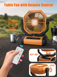 Ventilador de campamento portátil recargable de 20000mAh con batería para exteriores con ventilador de ventilación portátil ligero para acampar para tienda de campaña - Product Image 3
