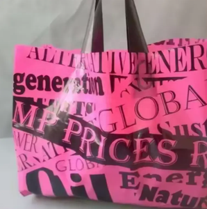 Recyclable <strong>PE</strong> Plastic Packaging Boutique <strong>Bag</strong> Manufacturers <strong>Personalised</strong> Tote Shopping <strong>Bags</strong> with Flexiloop Handle - Product Image 3