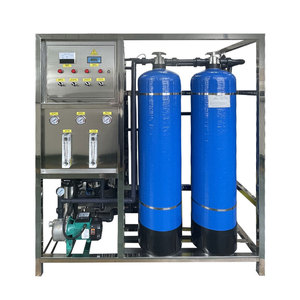 Système de traitement d'eau déionisée par osmose inverse en 2 étapes, pompe PLC, moteur, construction en acier inoxydable, haute capacité RO - Product Image 1