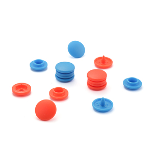Fancy 14 mm mùa xuân Snap Nút nhựa màu xanh 4 phần nút nhựa cho trẻ em quần áo - Product Image 1