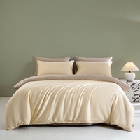 Parures de couette de luxe douces et personnalisables pour hôtels, tailles Twin, Full, Queen, King ; Parures de draps en coton de qualité hôtelière