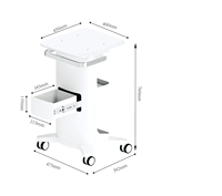 Chariot projecteur pliable esthétique moderne chariots équipement pour salon hôtel chambre maison bureau salle de bain usage extérieur