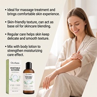 Huiles corporelles OEM pour femmes, à base de plantes, glycérine hydratante, ingrédients doux, peau délicate et lisse, massage corporel, glycérine végétale