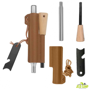 Allume-feu en magnésium naturel pour le camping, la randonnée, la survie d'urgence, le barbecue, équipement de soufflet à feu, kit d'allumage de feu - Product Image 1