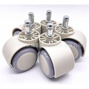 Furniture Casters Swivel <b>With</b> Brake 50mm Diameter Silent <b>Wheel</b> For Office Chair Desk Chair Furniture Parts - Product Image 4